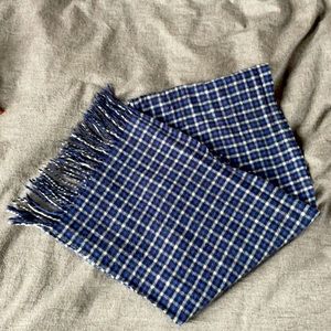 Blue & Gray Plaid/Checked scarf